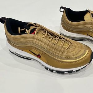 Air Max 97 OG OS Metallic Gold, EUC